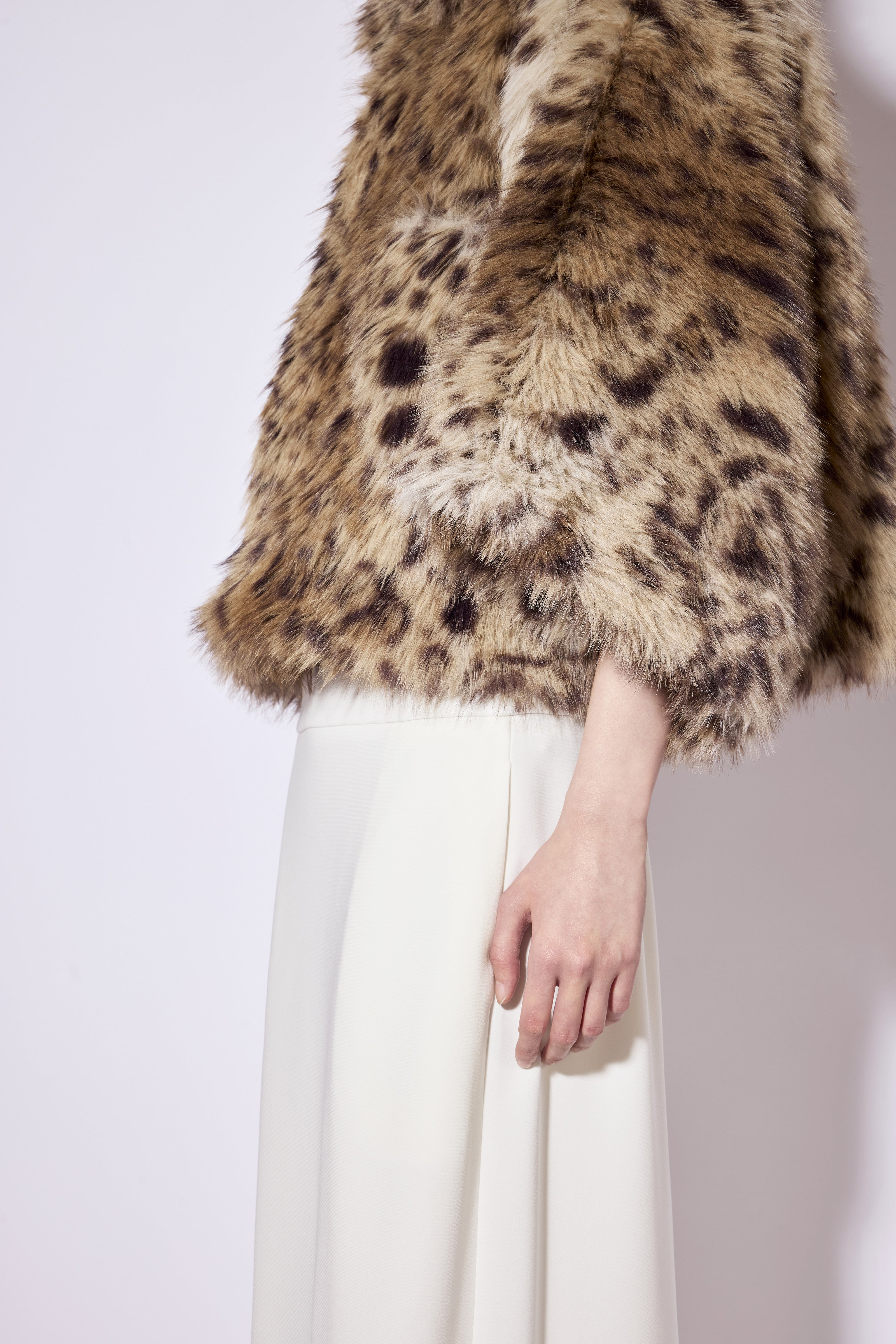 Liviana Conti Marcel fourrure Lince fausse cropped