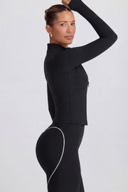 Oh Polly Bo+Tee Soft Active veste zippée noir BT0698
