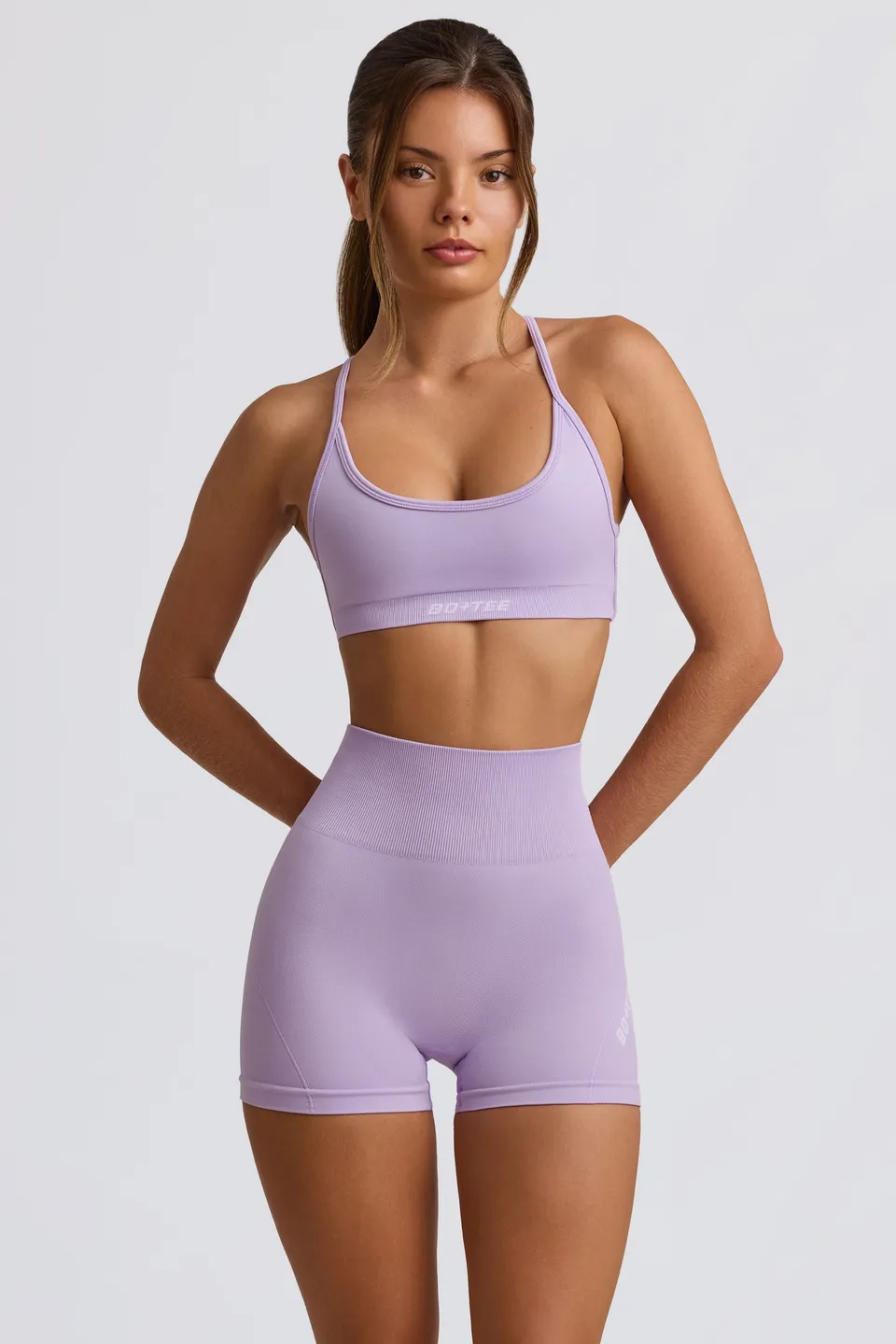 Oh Polly Super Sculpt BT02538 short sport lavande gainant