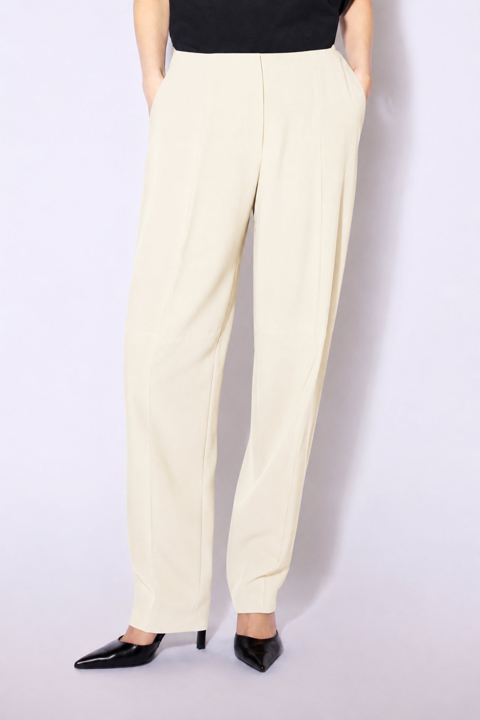 Liviana Conti Gerald pantalon cigarette noir crêpe