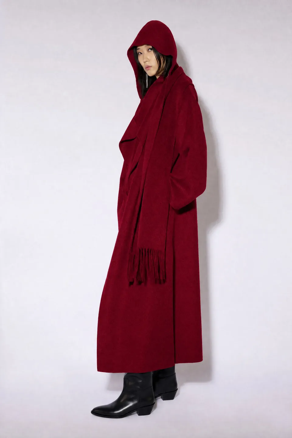 Liviana Conti Victor manteau long paprika laine