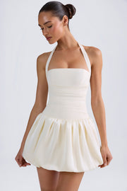 Oh Polly Ludmila robe mini corset ivoire dos lacé