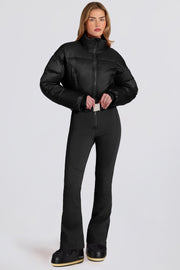 Oh Polly Coats Combinaison BT2395 Noire Ski Matelassée