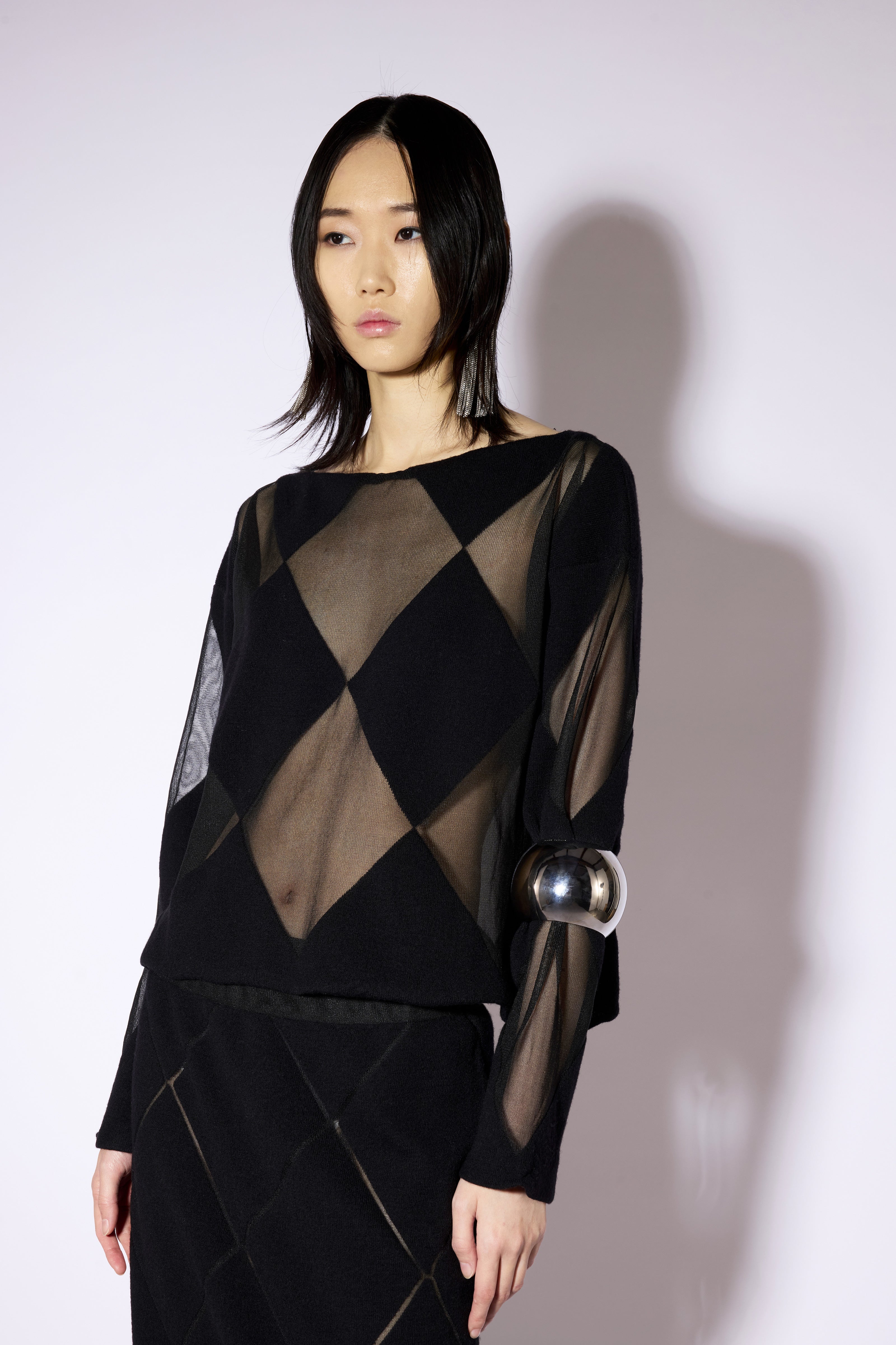 Liviana Conti Railey Pull noir XS-XL laine vierge