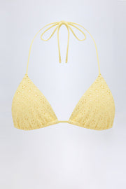Oh Polly Recife NS0778 haut de bikini jaune citron triangle