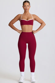 Oh Polly Bo+Tee Legging BT2088 cerise taille mi-haute