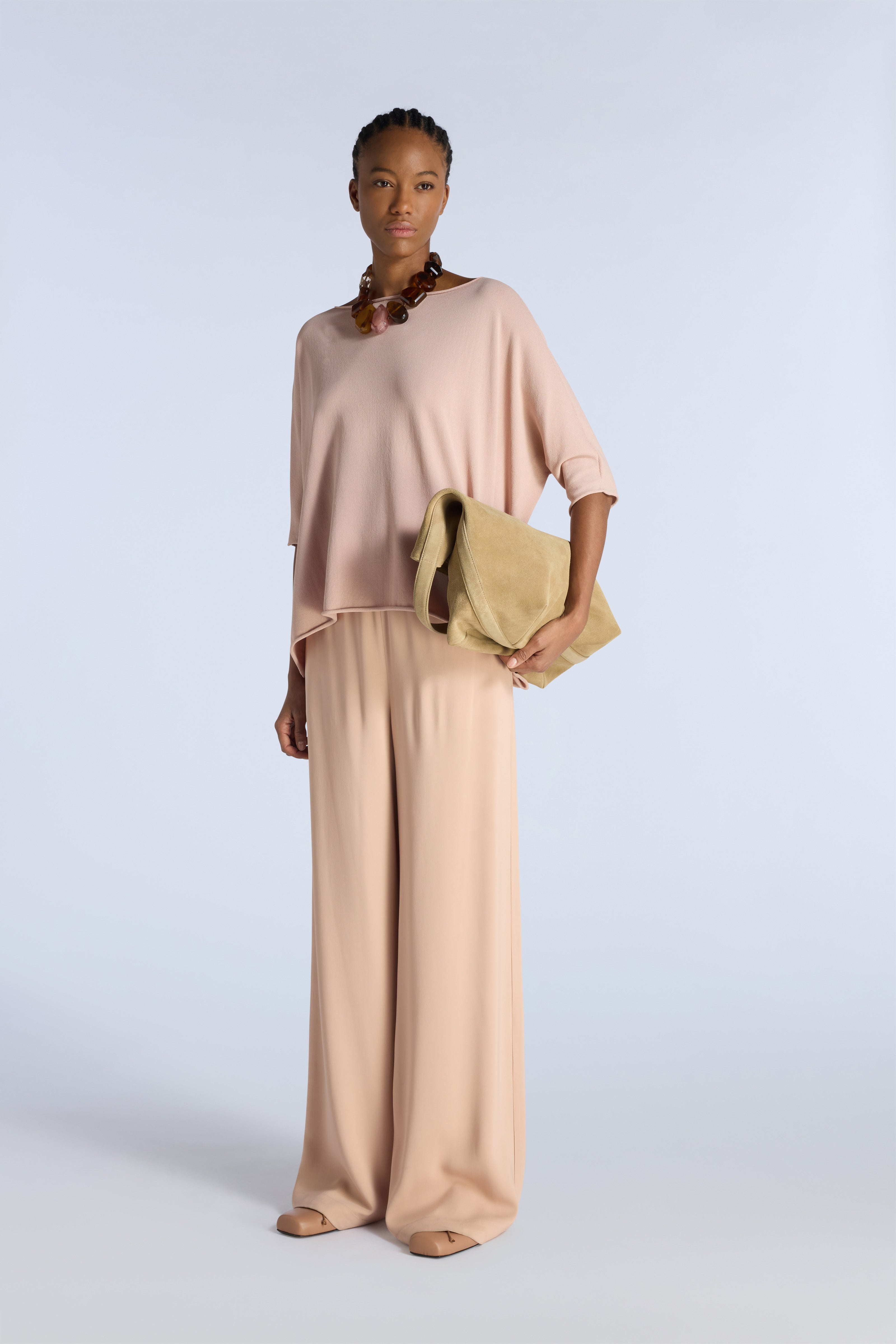 Liviana Conti Nolan pantalon polline 38 palazzo viscose