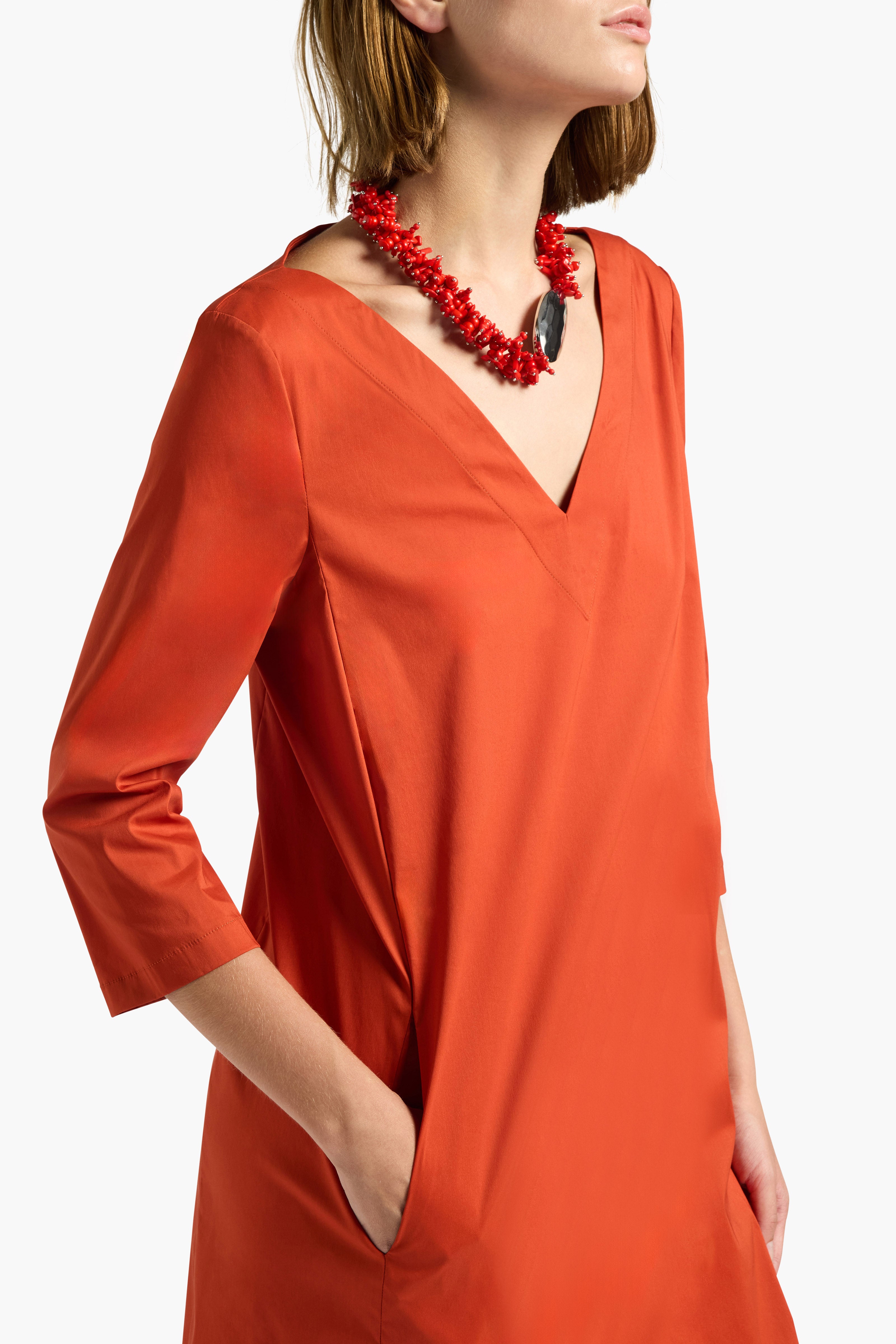 Liviana Conti Angeline robe courte verte col V
