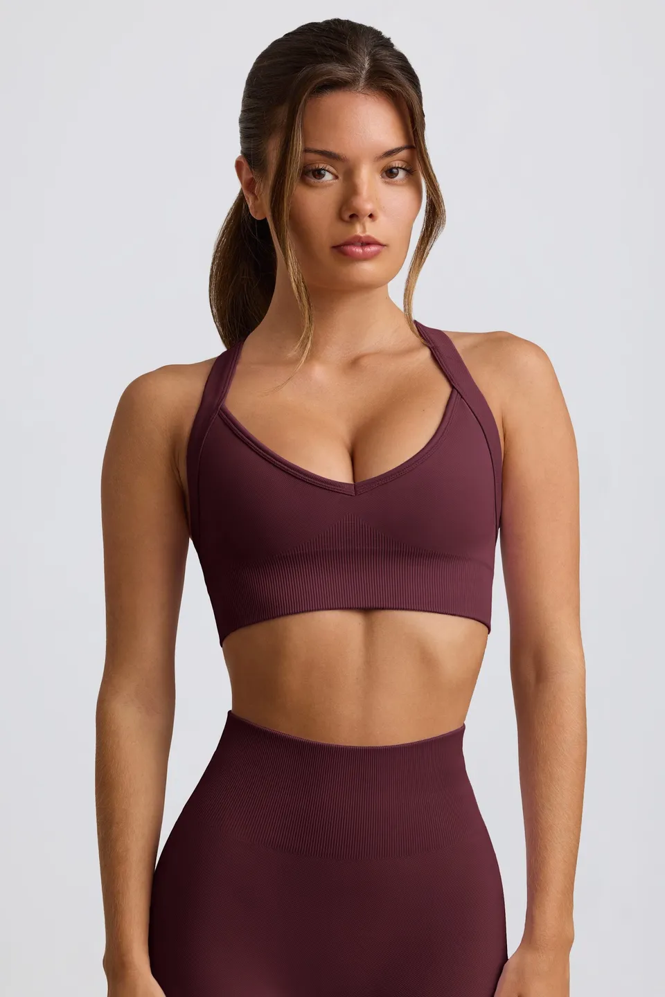 Oh Polly Super Sculpt BT2472 brassière bordeaux sans couture