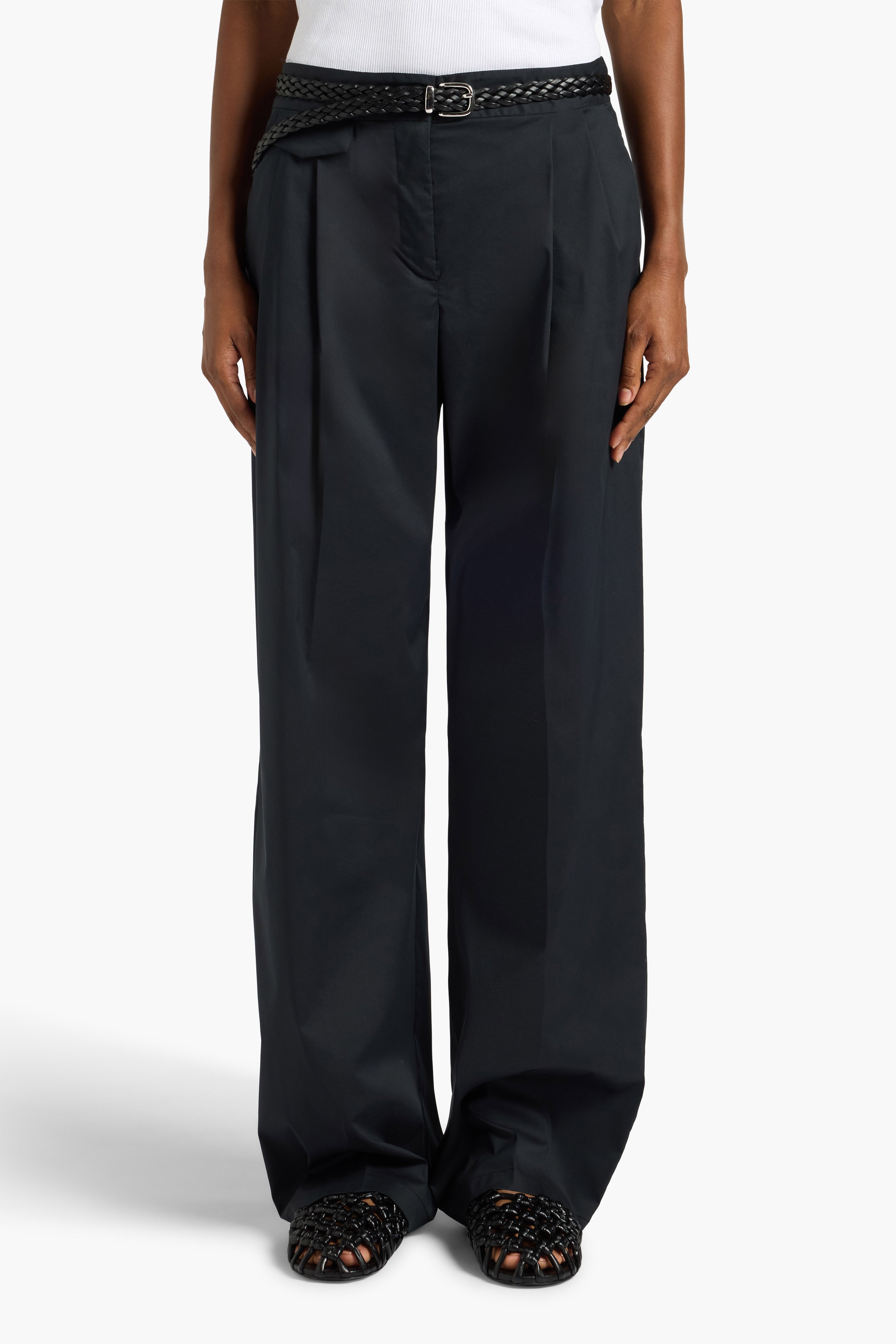 Liviana Conti Kyran pantalon femme noir palazzo