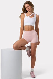 Bo+Tee Seamless brassière sport asymétrique blanche modal