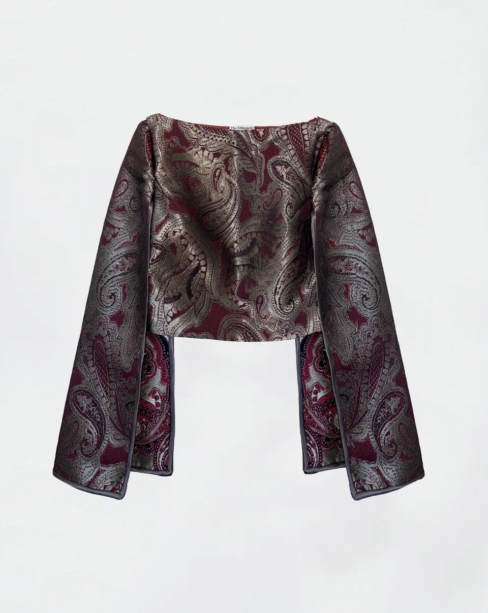 The Ethiquette Tops Midnight top jacquard taille S