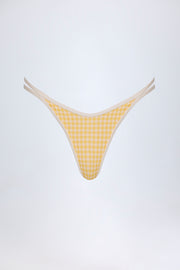 Oh Polly Swim Masia Bas Bikini Jaune Vichy Cheeky