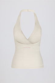 Oh Polly Bo+Tee top halter vanilla dos nu rembourré