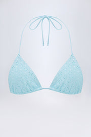 Oh Polly Recife NS0778 haut de bikini bleu poudre triangle