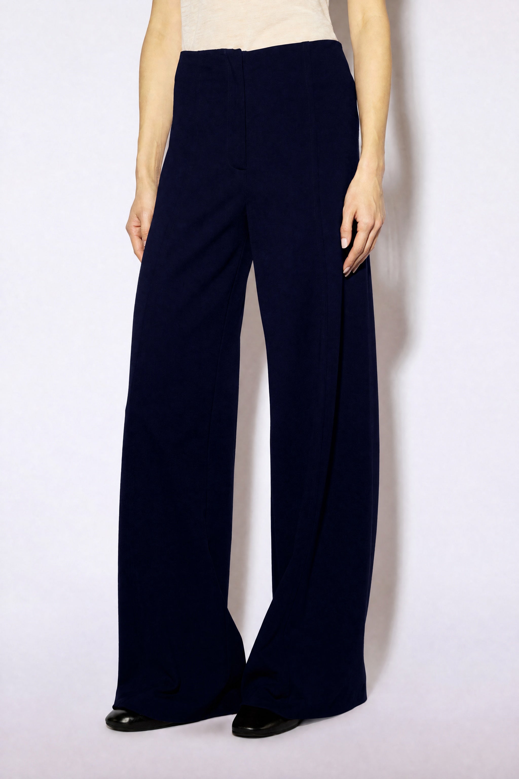 Liviana Conti Eric pantalon palazzo noir punto milano