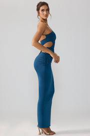 Oh Polly Skirts jupe longue Rowan bleu nuit jersey