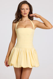 Oh Polly Ludmila 8381 micro mini robe corset jaune