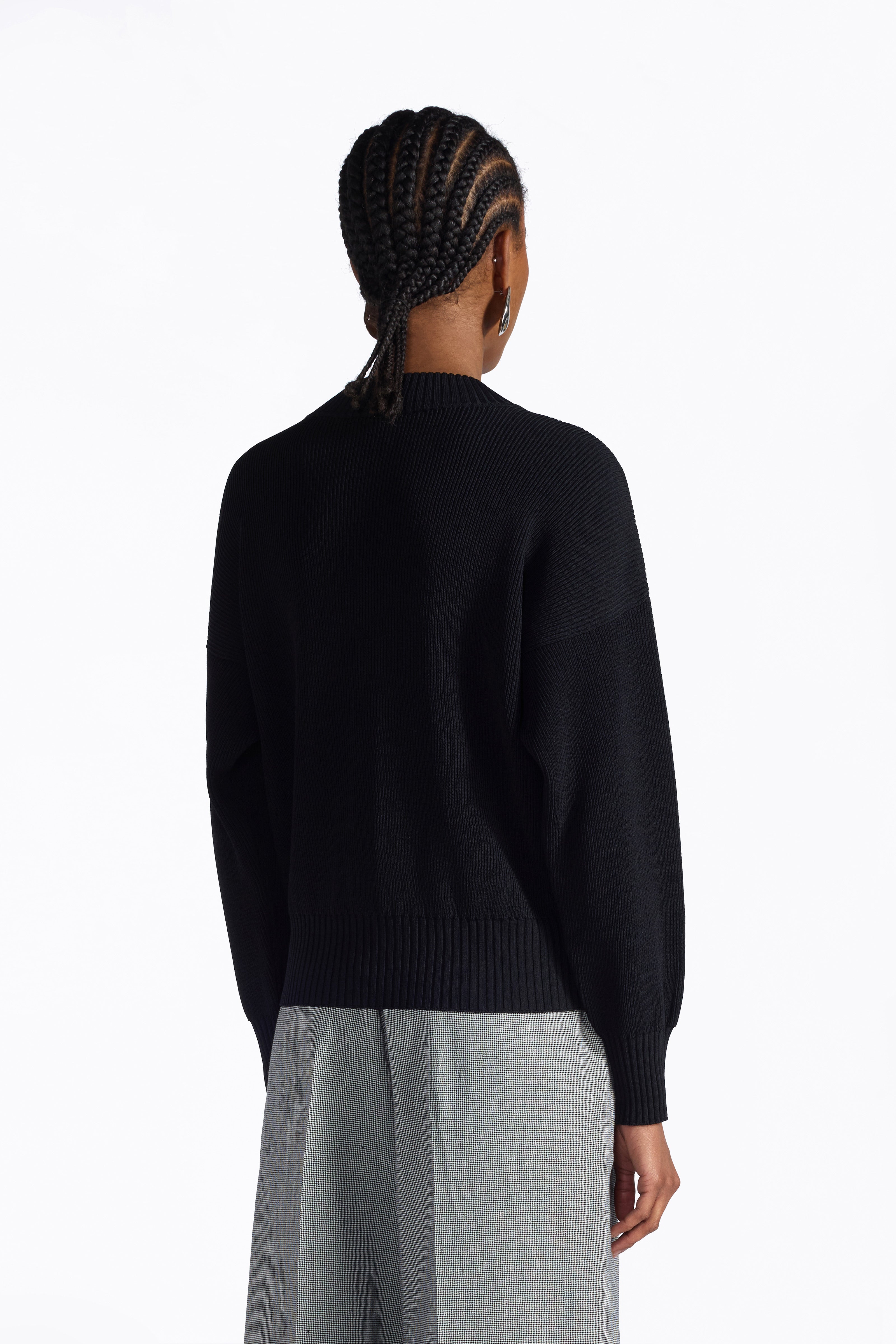 Liviana Conti Marcel cardigan bomber viscose noir