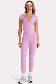 Bo+Tee Soft Active Quarter-Zip top sport sweet pink