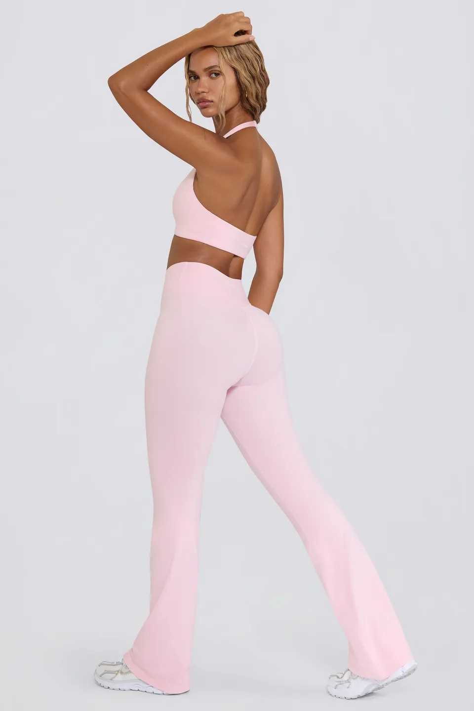 Oh Polly Bo+Tee pantalon flare bloom jersey brossé