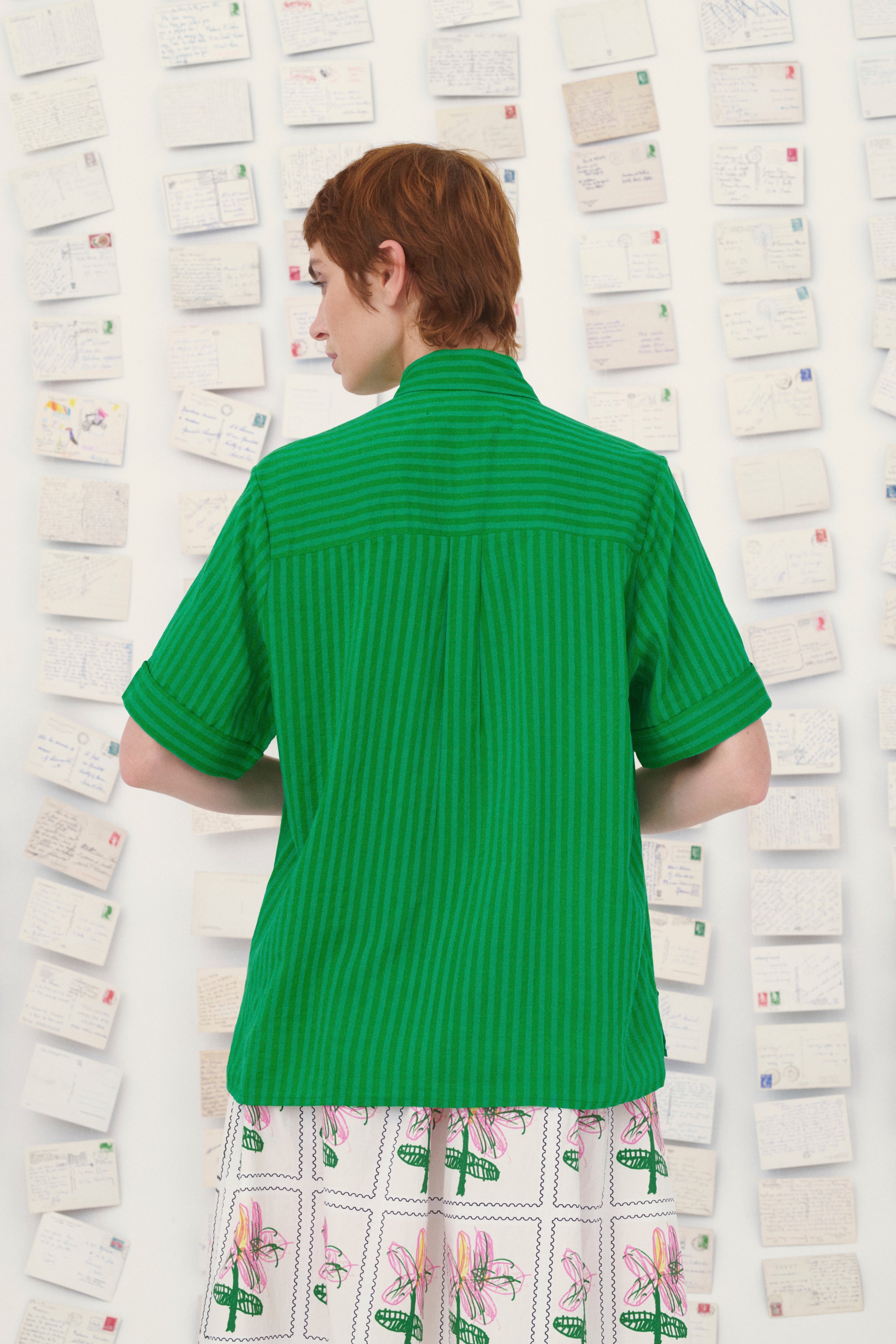 MII Carte Postale chemise Karine Les Unis coton-soie XS-XL
