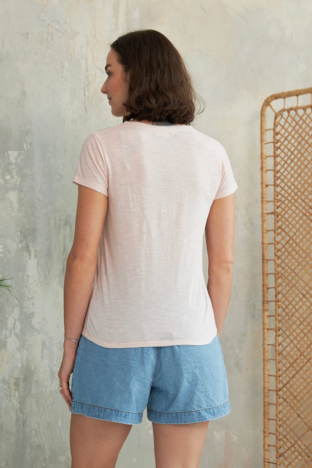 Chicosoleil Roxane t-shirt rose meringue coton