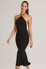 Oh Polly Karissa Robe midaxi 14902 noire modal