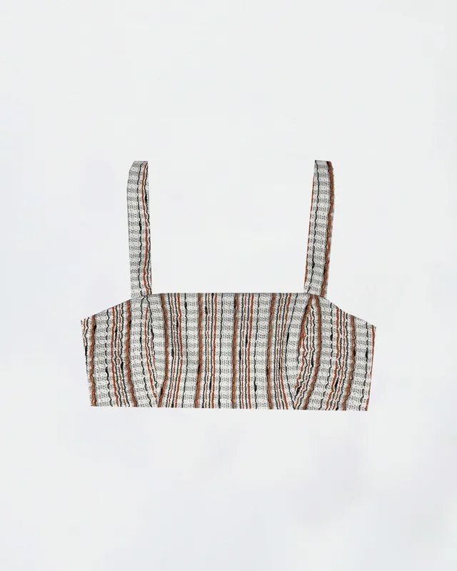 The Ethiquette Hemera Crop Top court tweed ensemble