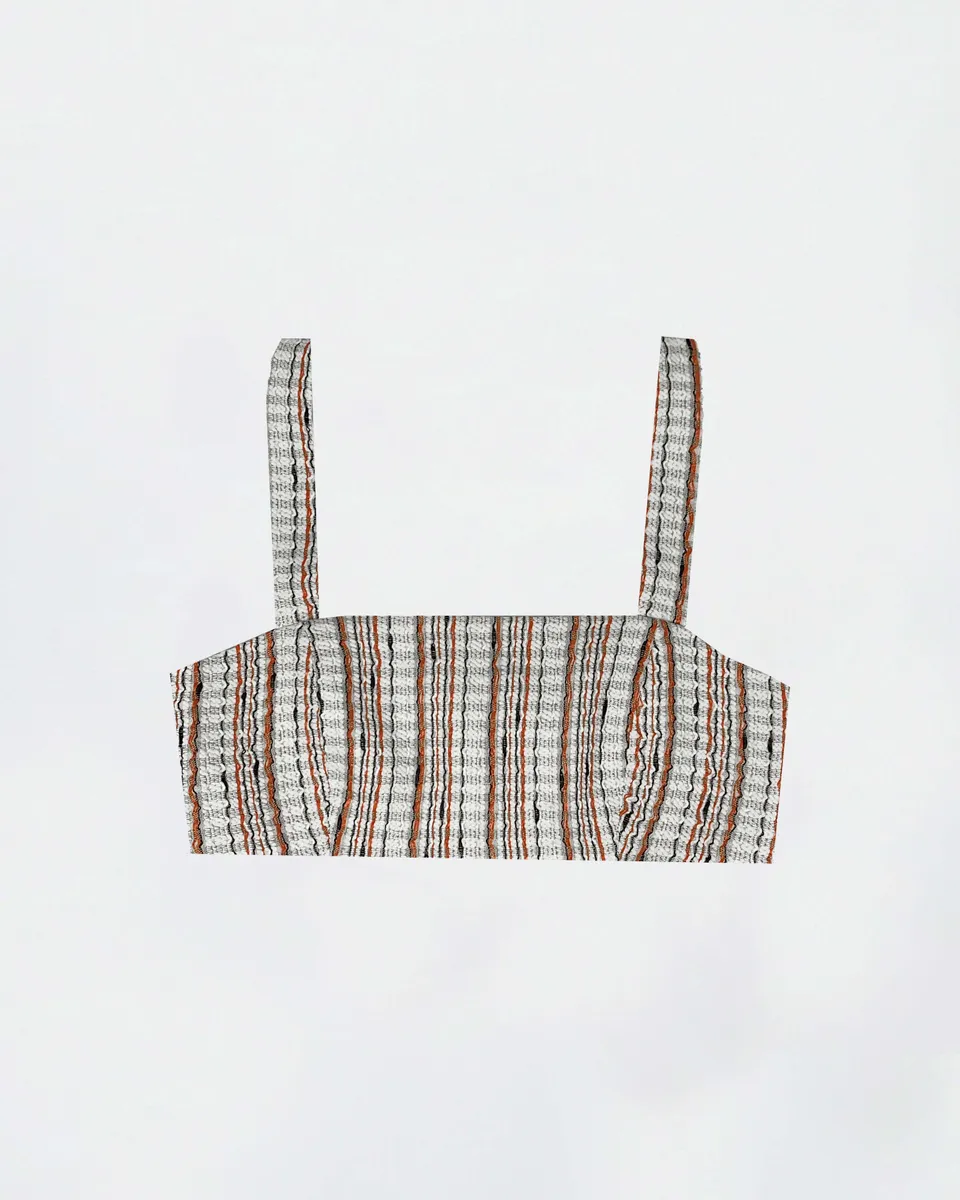 The Ethiquette Hemera Crop Top court tweed ensemble