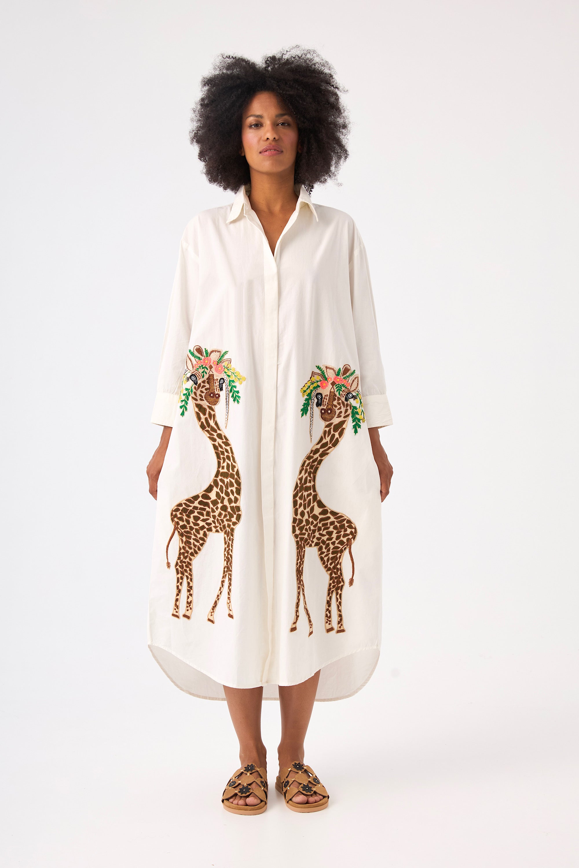 Chicosoleil Savanah robe longue blanche coton