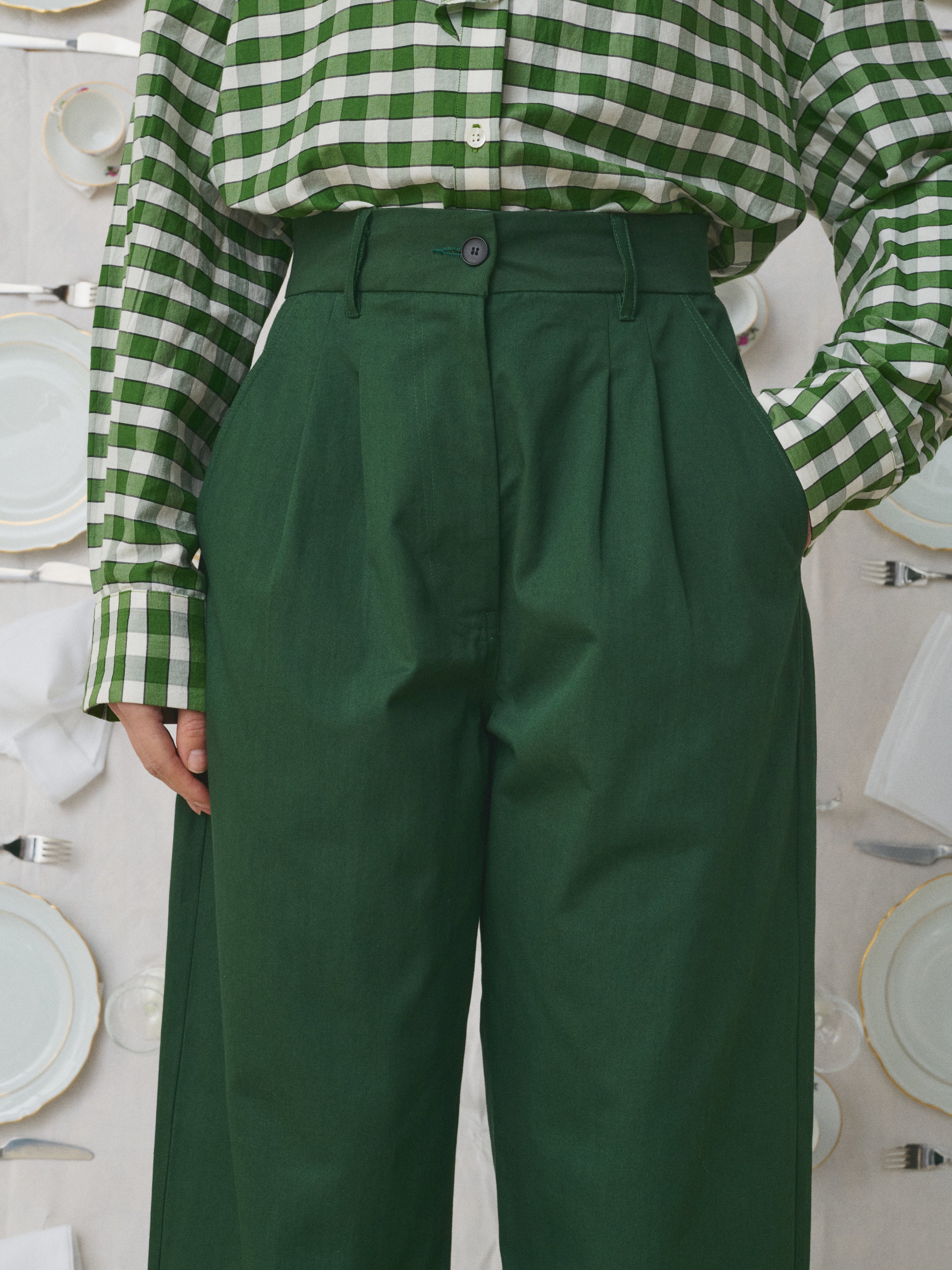 Mii Mii à table Miti Les Unis pantalon velours bordeaux