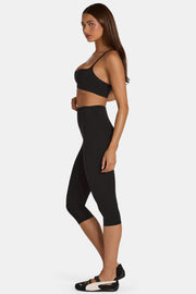 Oh Polly Bo+Tee Soft Active legging capri noir opaque