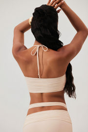 Oh Polly Sylas jupe maxi ivoire taille haute moulante