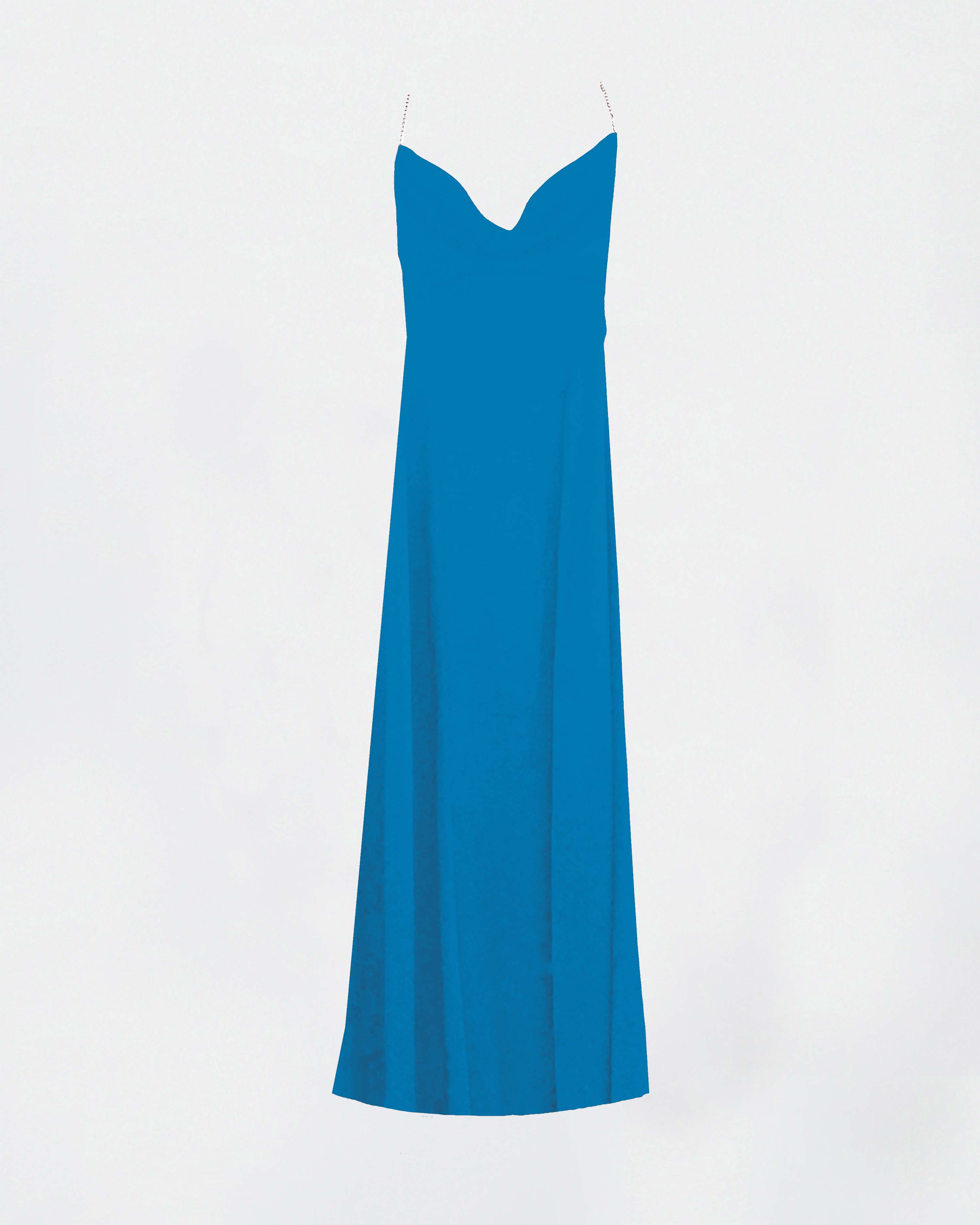 The Ethiquette Jenna Pacifique robe longue satin XS