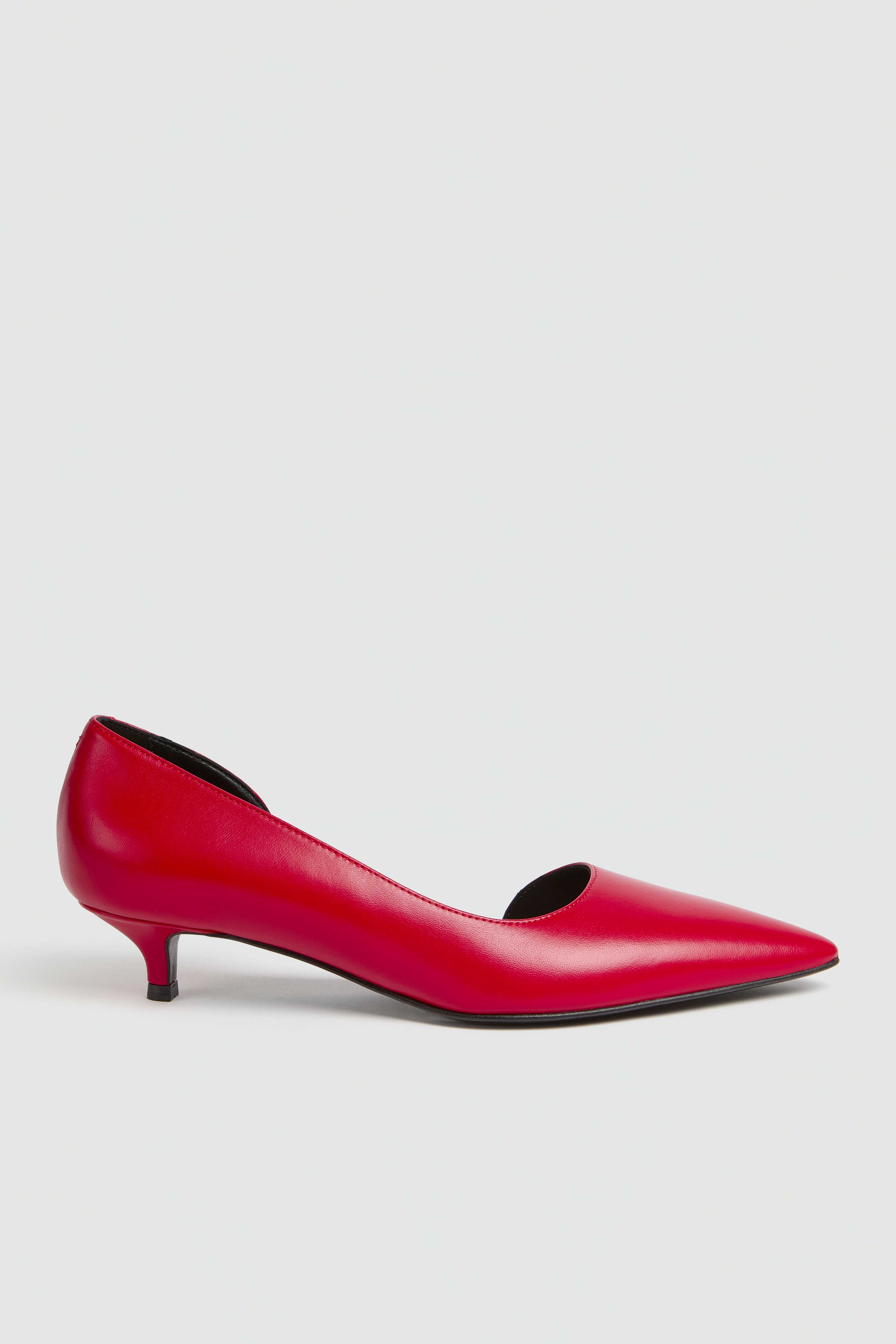 Liviana Conti Aurora escarpins paprika nappa asymétriques