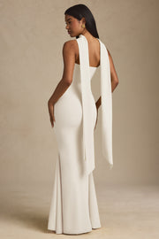 Oh Polly Imogene Robe bustier ivoire avec foulard