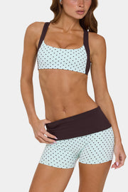 Bo+Tee Soft Active mini short vert menthe