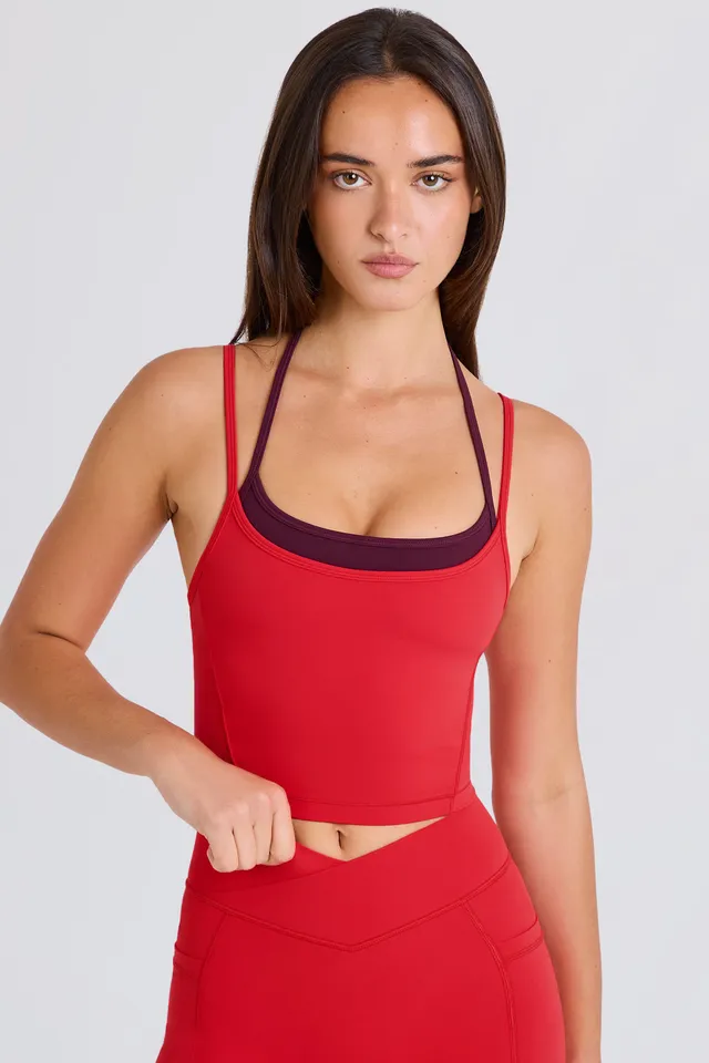 Bo+Tee BT1658 Débardeur Sport Crop Fraise Stretch