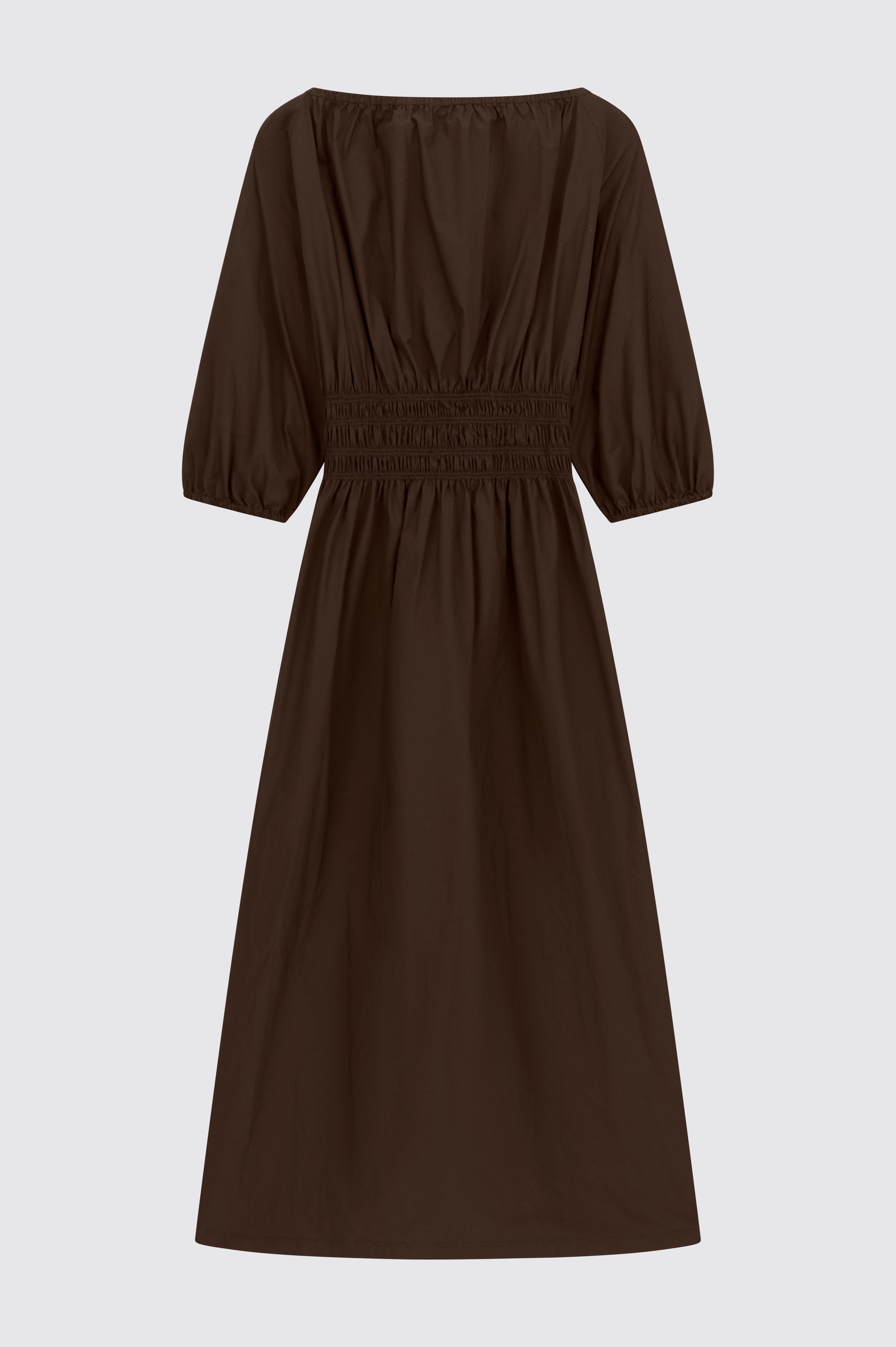 Liviana Conti Nilufar robe longue noire popeline