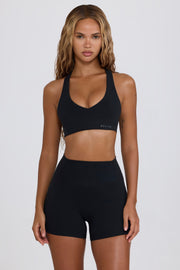 Oh Polly Bo+Tee BT2089 short mini noir taille haute
