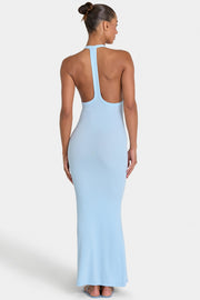 Oh Polly ButterCloud Maxi robe longue sky stretch