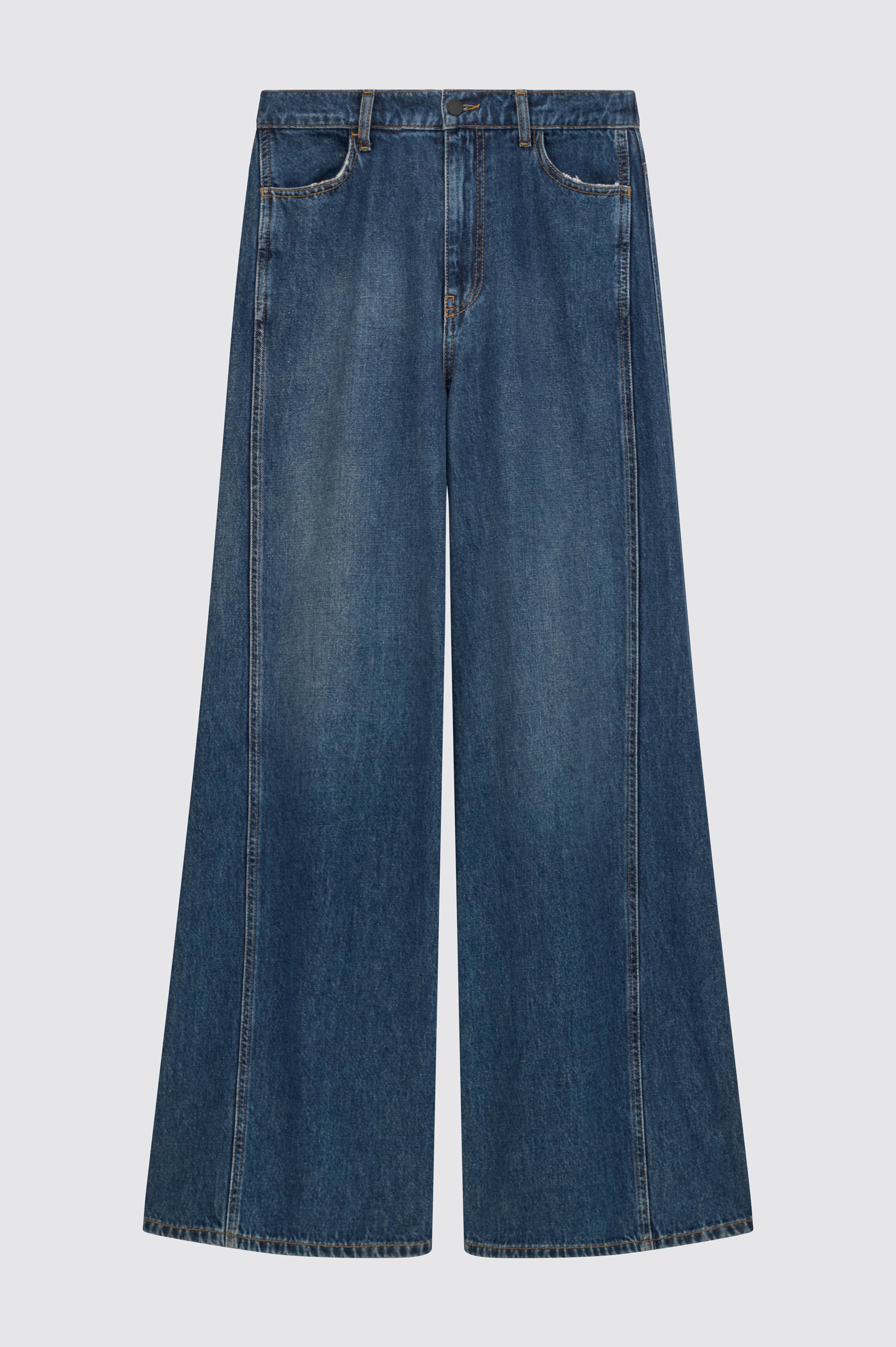 Liviana Conti Oliver jean large denim clair coton