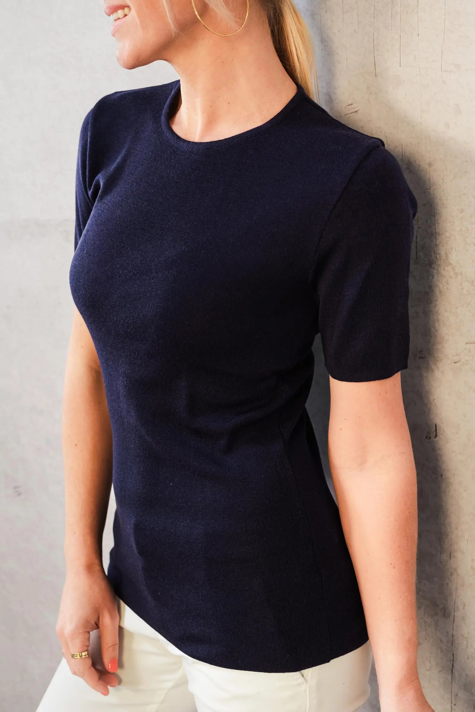THELMA & ROSE Chloé pull mérinos noir 1