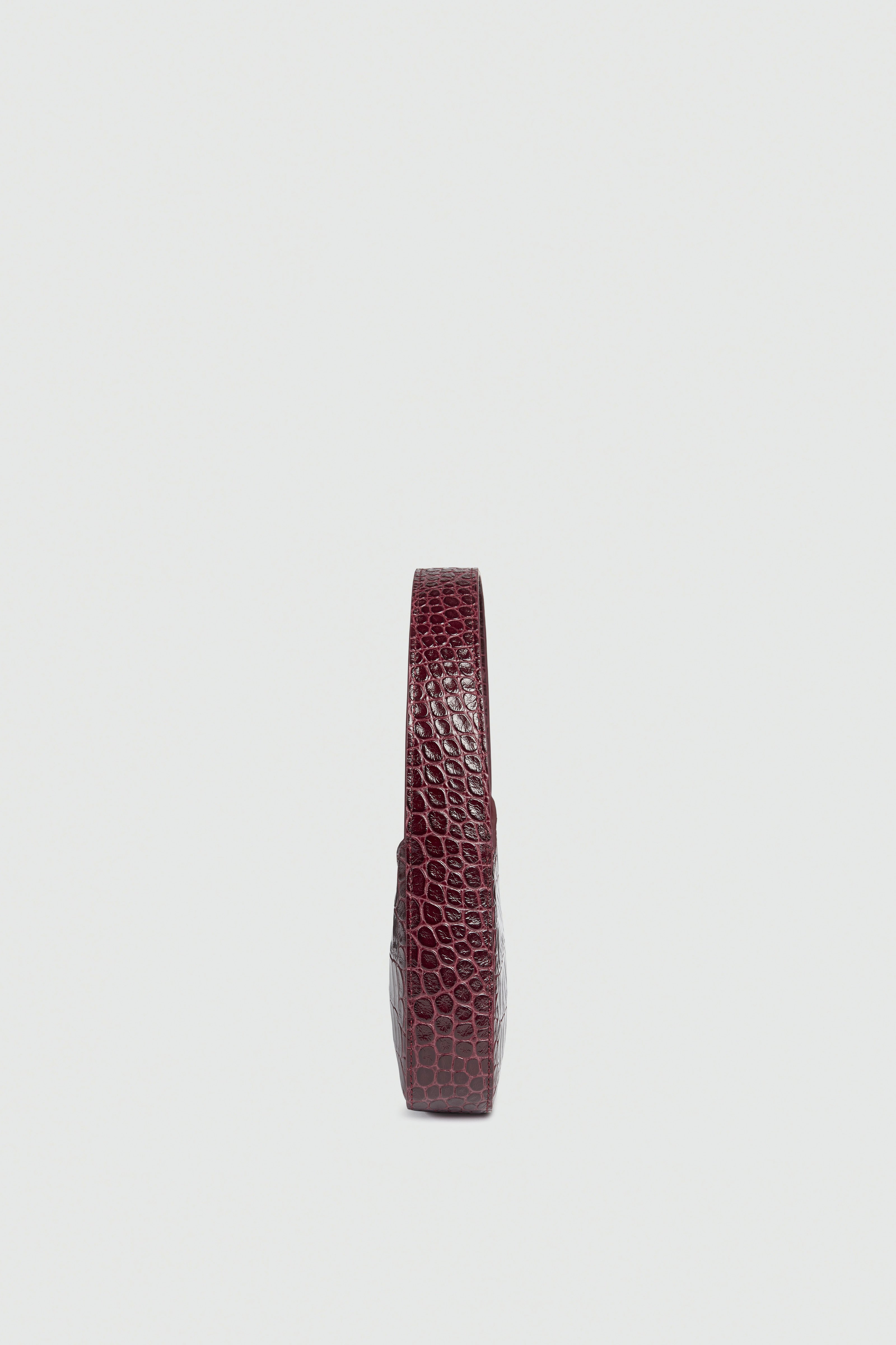 Liviana Conti Angel sac cuir aubergine croco