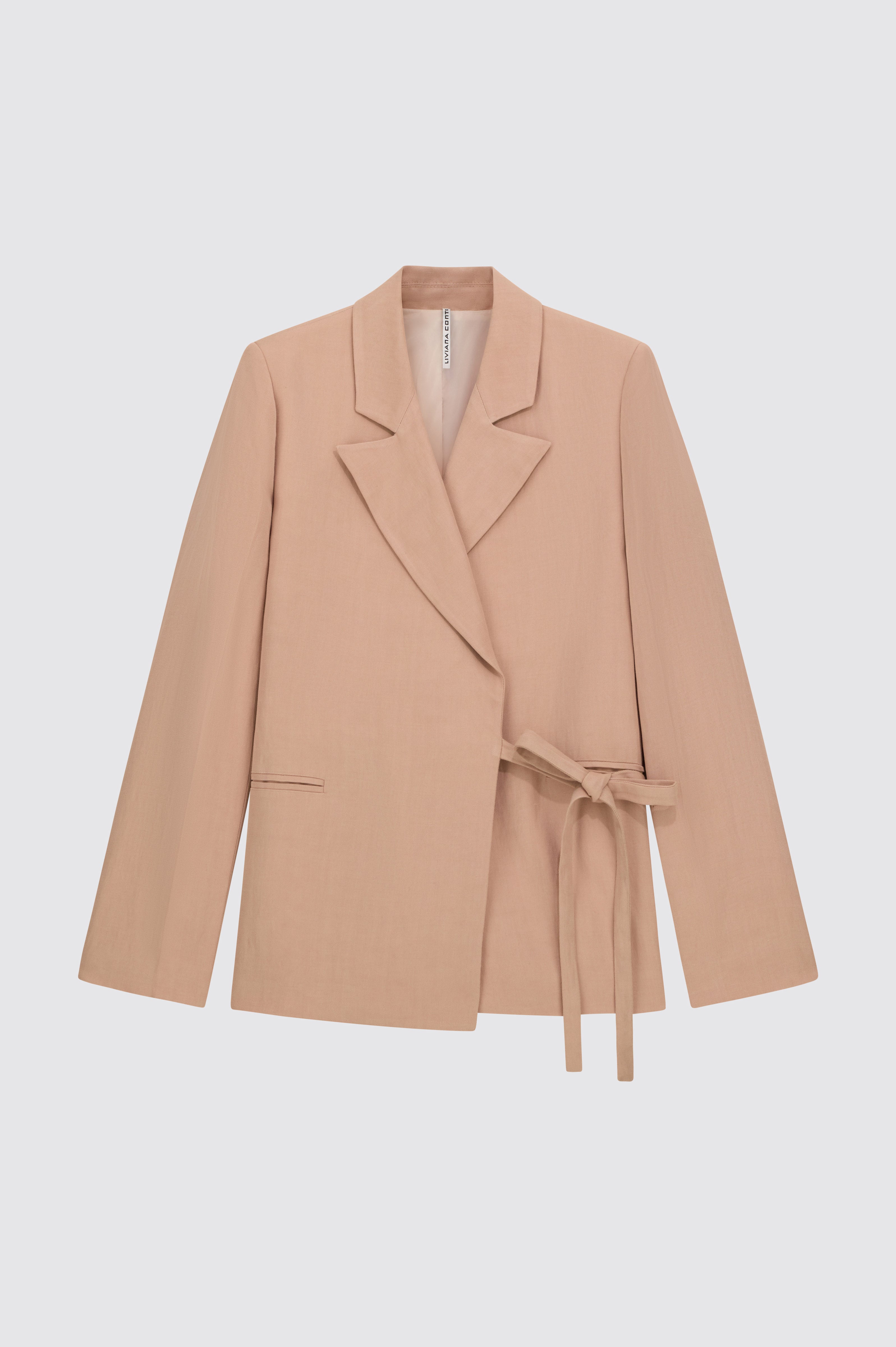 Liviana Conti Brain blazer rose dust viscose lin