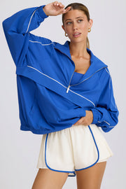 Bo+Tee Track veste survêtement bleue cobalt oversize