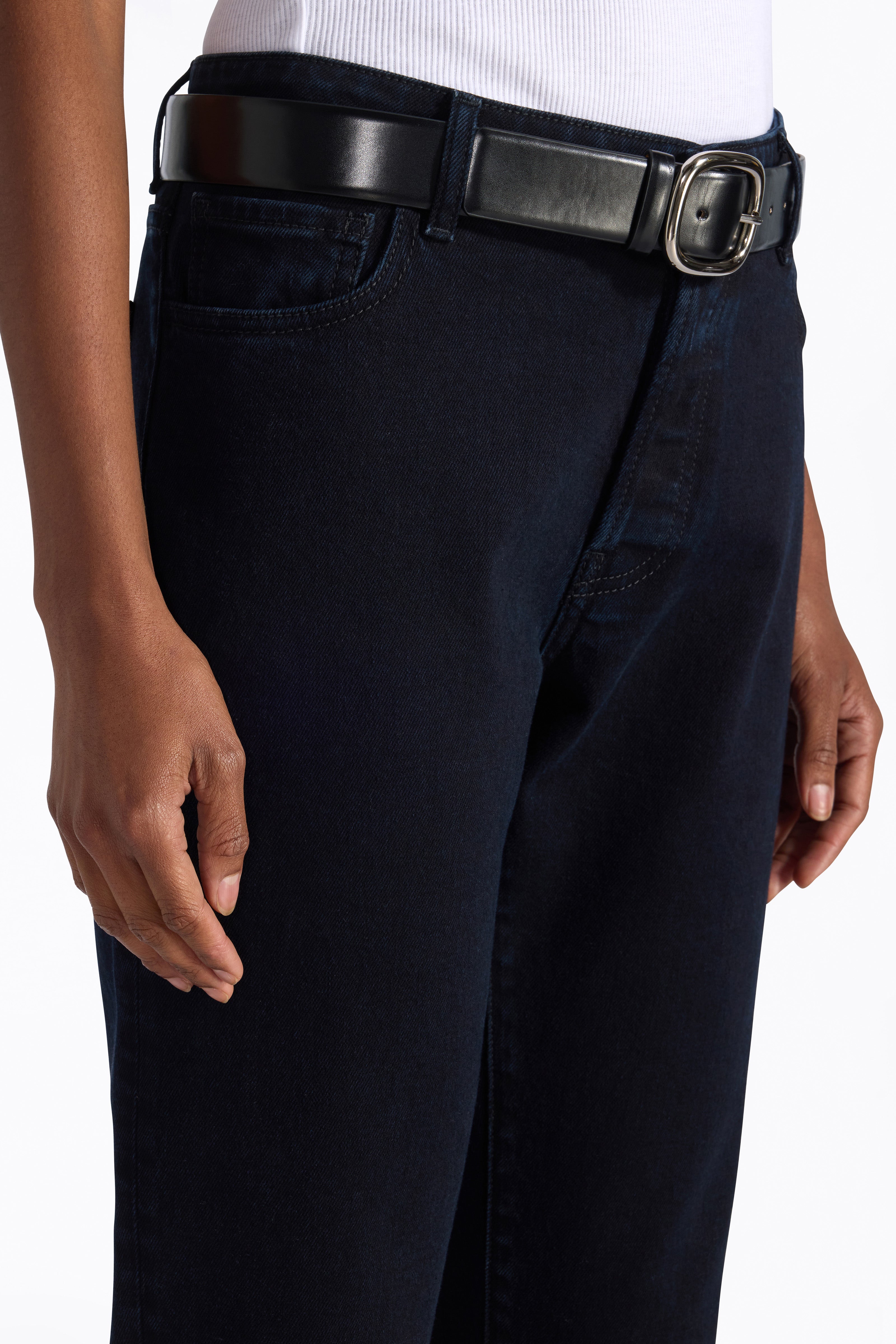 Liviana Conti Paul jean crop stretch blue-black