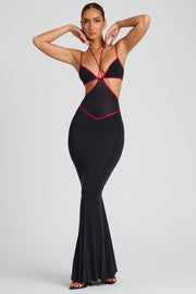 Oh Polly Bella 8010 robe soirée noire cut out