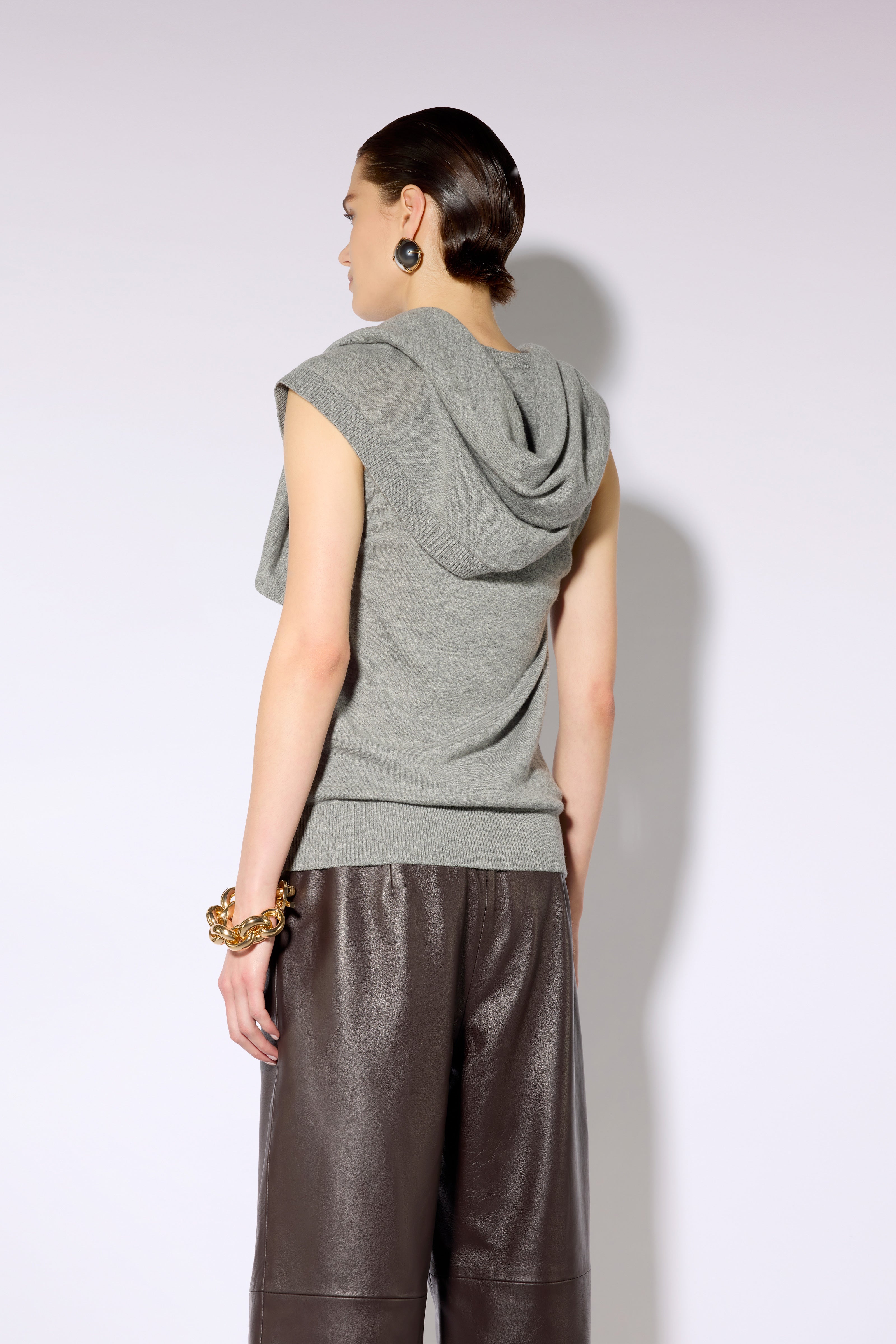 Liviana Conti Malika pull maille Gris Mélange taille M